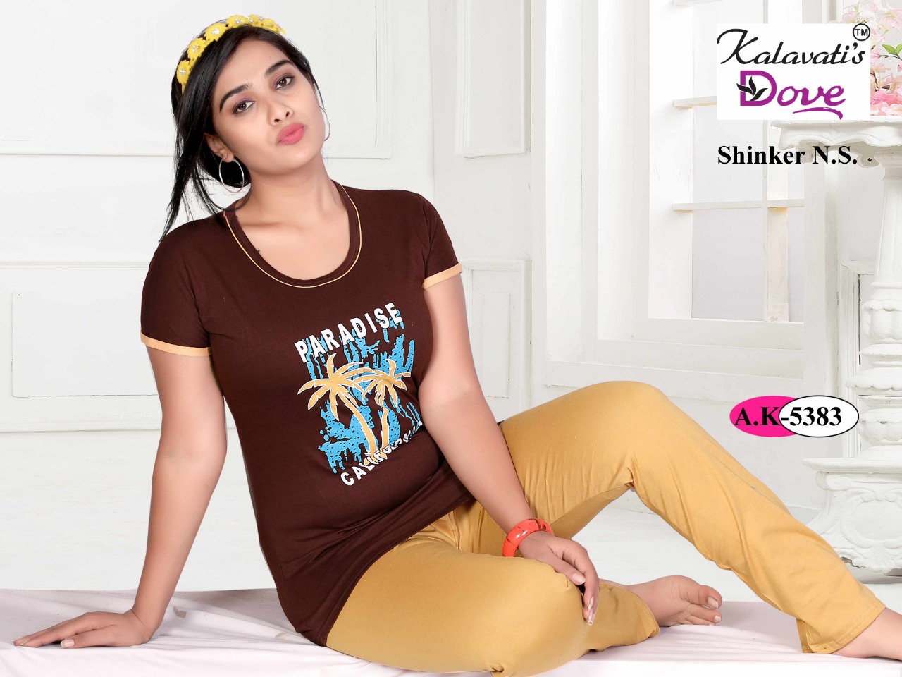 Dove-445 By Kalavatiâ€™s 5381 To 5386 Series Beautiful Colorful Stylish Fancy Casual Wear & Ready To Wear Heavy Cotton Hosiery Tops At Wholesale Price