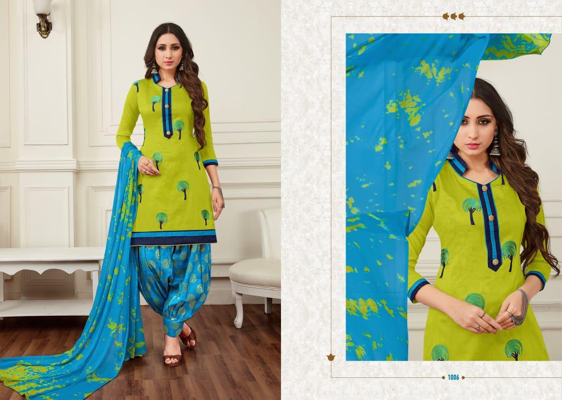 Elina By Shri Mahavir Fashion 1001 To 1010 Series Beautiful Collection Suits Stylish Fancy Colorful Casual Wear & Ethnic Wear Soft Silk Banarasi Cotton Dresses At Wholesale Price