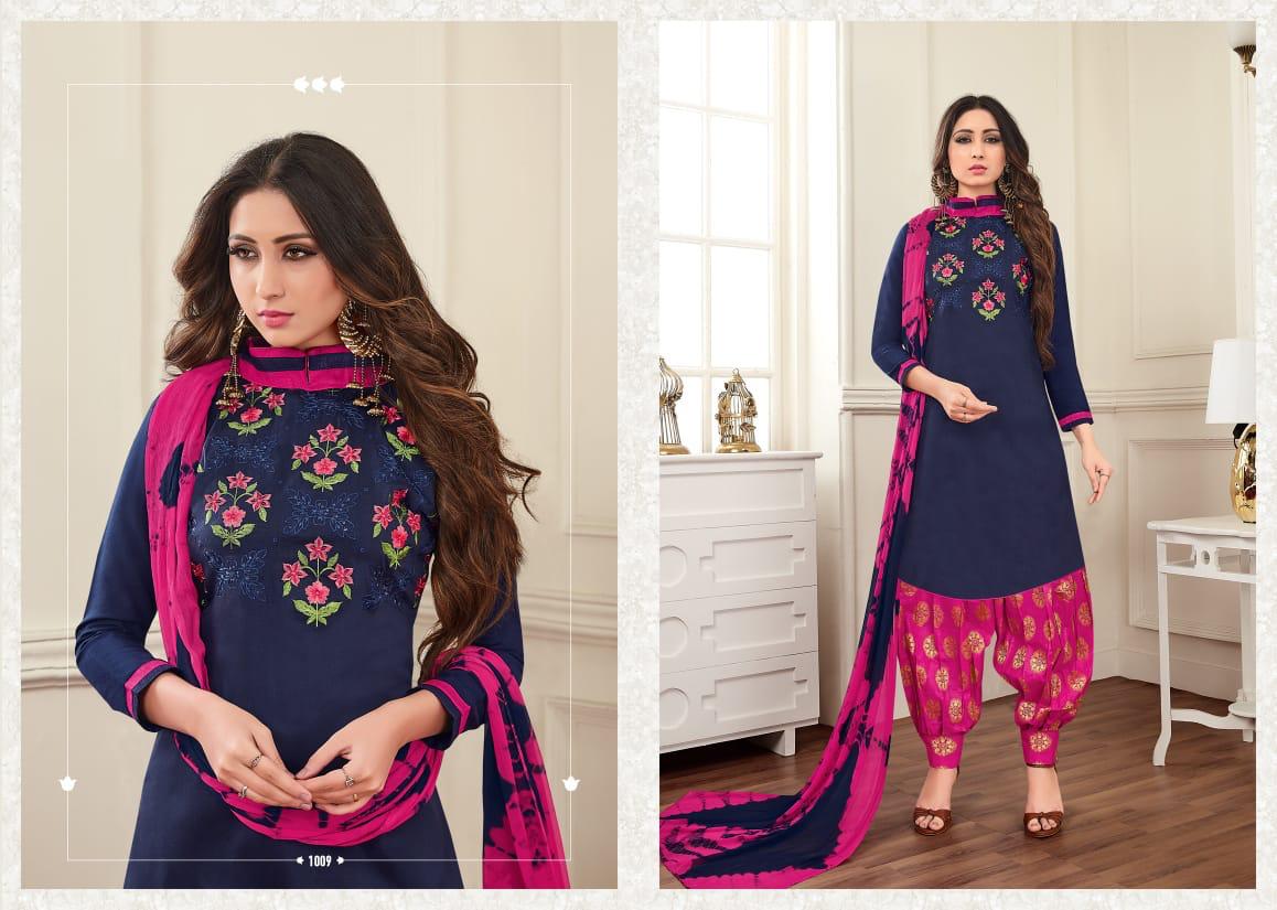 Elina By Shri Mahavir Fashion 1001 To 1010 Series Beautiful Collection Suits Stylish Fancy Colorful Casual Wear & Ethnic Wear Soft Silk Banarasi Cotton Dresses At Wholesale Price