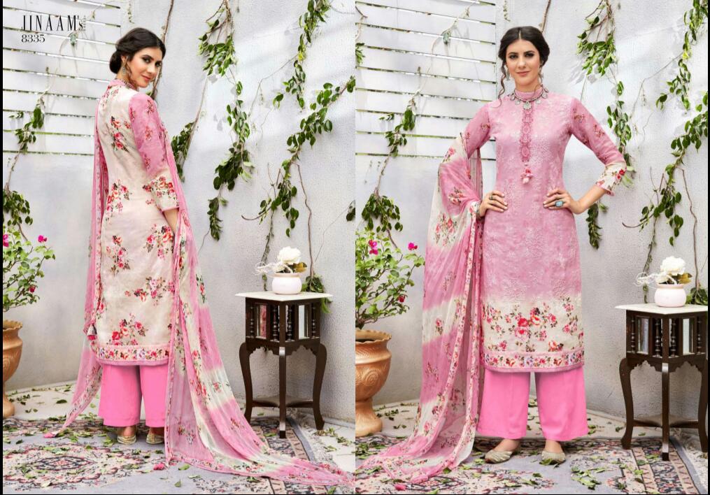 Elisia By Jinaam Dresses 8331 To 8339 Series Beautiful Suits Collection Beautiful Stylish Fancy Colorful Party Wear & Ethnic Wear Cotton Satin Printed Dresses At Wholesale Price