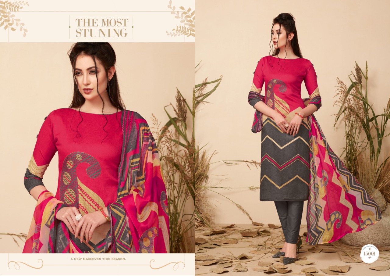 Eliza-15 By Ritu International 15001 To 15010 Series Beautiful Suits Colorful Stylish Fancy Casual Wear & Ethnic Wear Pure Glace Cotton Digital Style Print Dresses At Wholesale Price