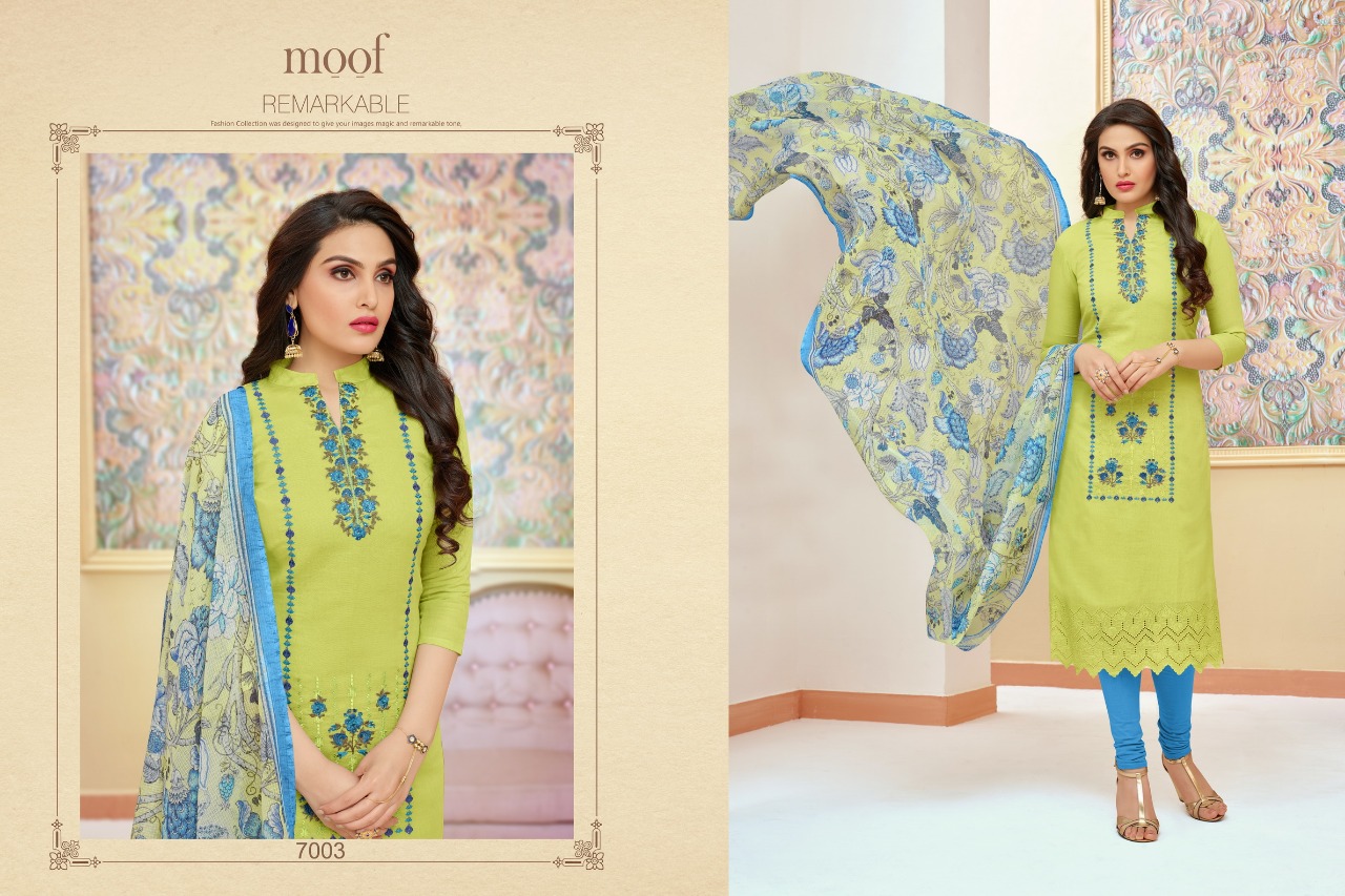 Elissa Vol-4 By Moof Fashion 7002 To 7007 Series Beautiful Suits Stylish Fancy Colorful Casual Wear & Ethnic Wear Heavy Modal Silk Dresses At Wholesale Price