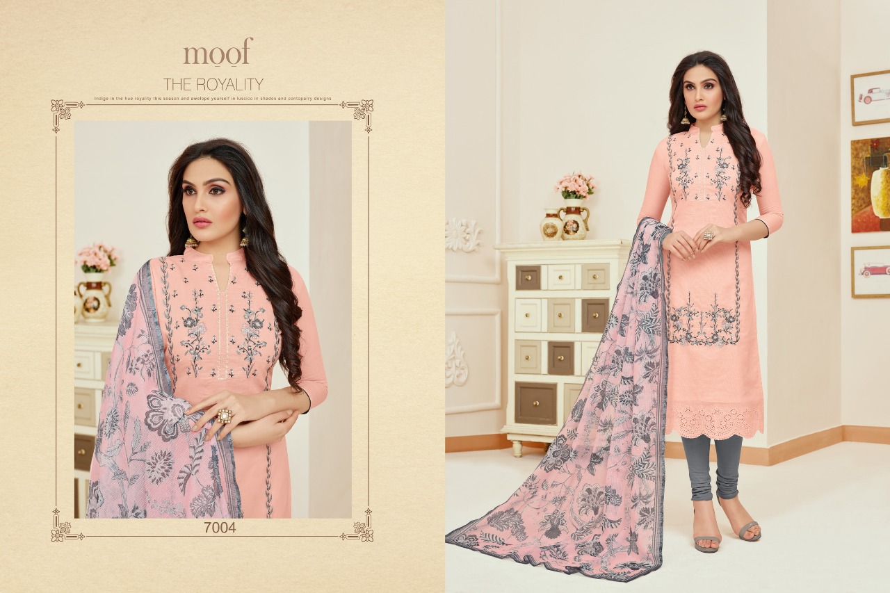 Elissa Vol-4 By Moof Fashion 7002 To 7007 Series Beautiful Suits Stylish Fancy Colorful Casual Wear & Ethnic Wear Heavy Modal Silk Dresses At Wholesale Price