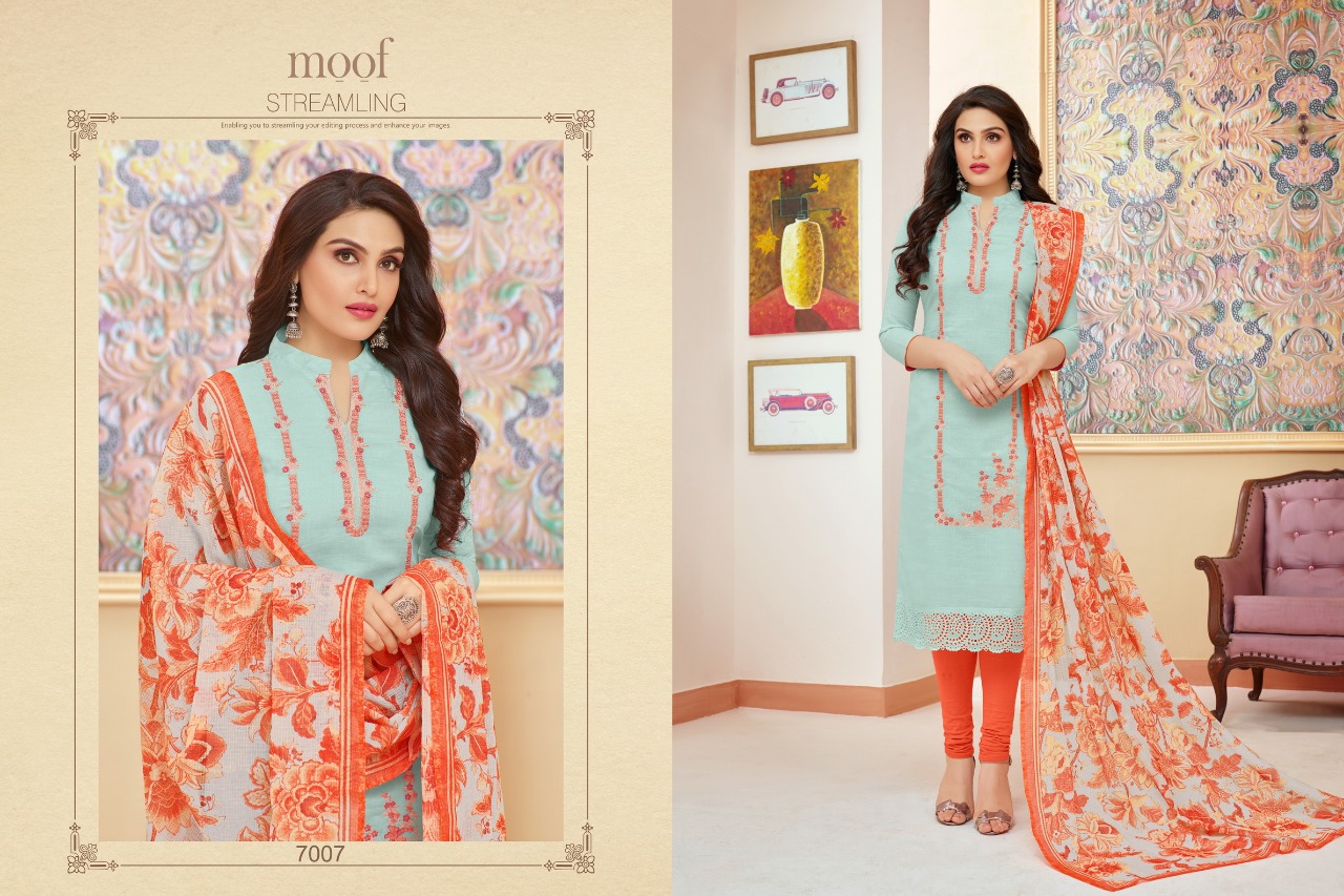 Elissa Vol-4 By Moof Fashion 7002 To 7007 Series Beautiful Suits Stylish Fancy Colorful Casual Wear & Ethnic Wear Heavy Modal Silk Dresses At Wholesale Price