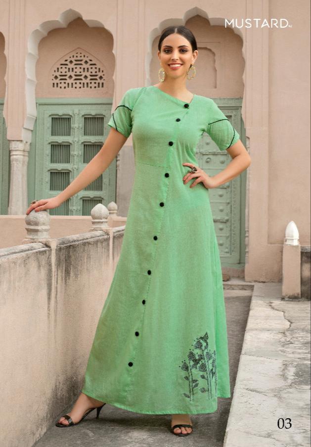 Enrich By Mustard 01 To 09 Series Beautiful Stylish Fancy Colorful Casual Wear & Ethnic Wear & Ready To Wear Rayon Printed Kurtis & Palazzos At Wholesale Price