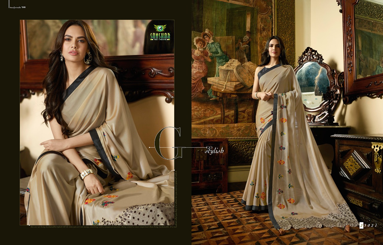 Esha Vol-3 By Sanskar Tex Print 23021 To 23029 Series Indian Traditional Wear Collection Beautiful Stylish Fancy Colorful Party Wear & Occasional Wear Fancy Sarees At Wholesale Price