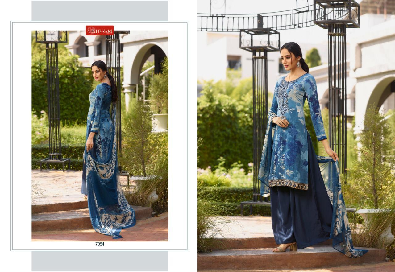 Espresso Vol-4 By Vishvam Fabrics 7054 To 7065 Series Pakistani Suits Beautiful Stylish Fancy Colorful Designer Party Wear & Ethnic Wear Premium Crepe Printed Dresses At Wholesale Price