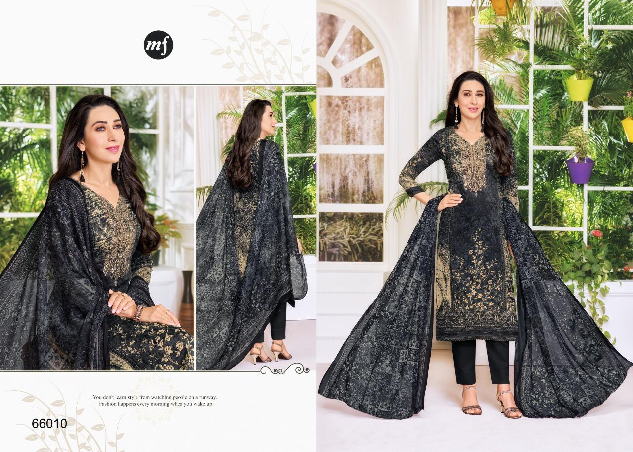 Essenza Vol-17 By Mahaveer Fashion 66006 To 66014 Series Beautiful Suits Collection Stylish Fancy Colorful Casual Wear & Ethnic Wear Pure Jam Satin Embroidered Dresses At Wholesale Price