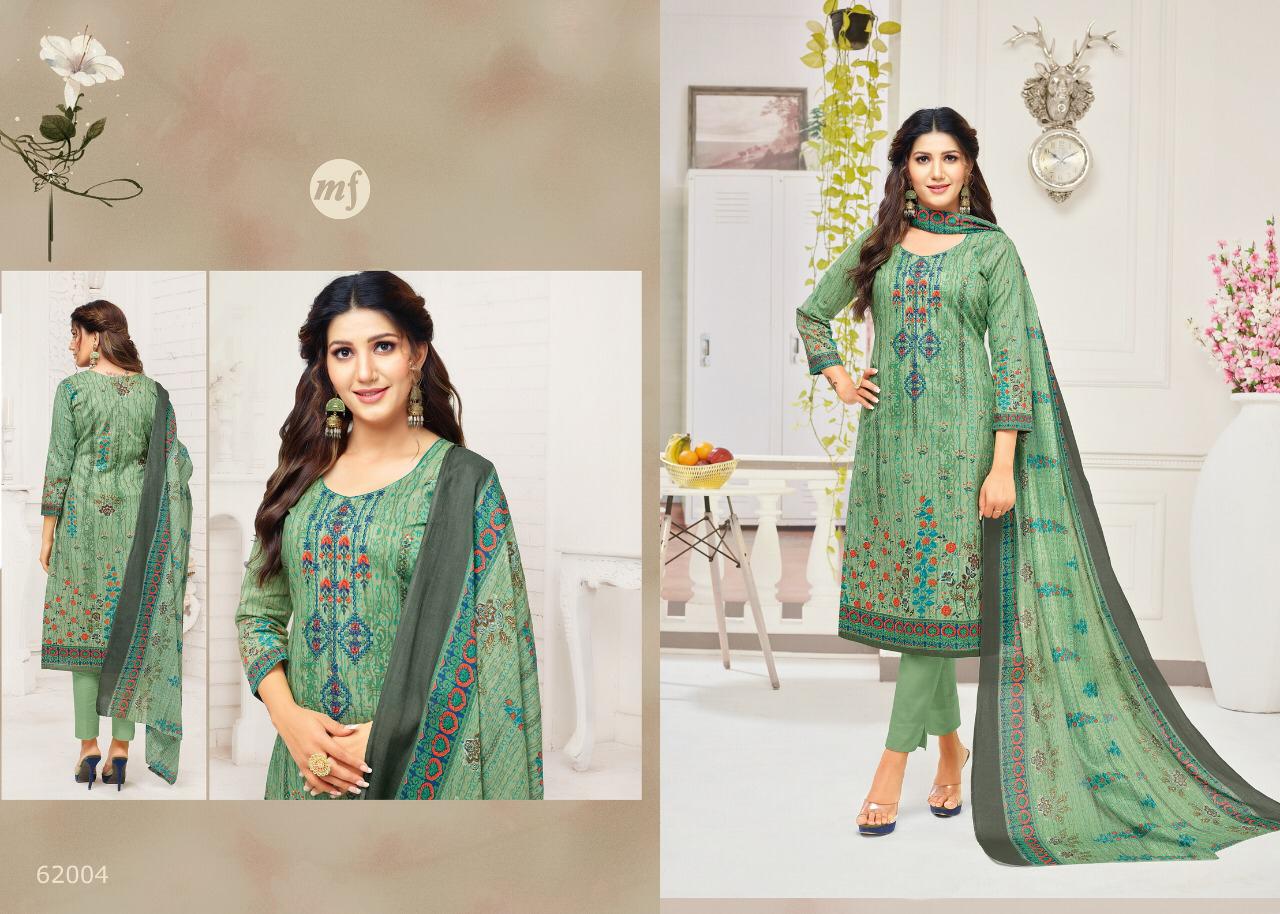 Essanza-20 By Mahaveer Fashion 62001 To 62009 Series Designer Suits Beautiful Stylish Fancy Colorful Party Wear & Occasional Wear Pure Cambric Cotton With Self Embroidery Dresses At Wholesale Price