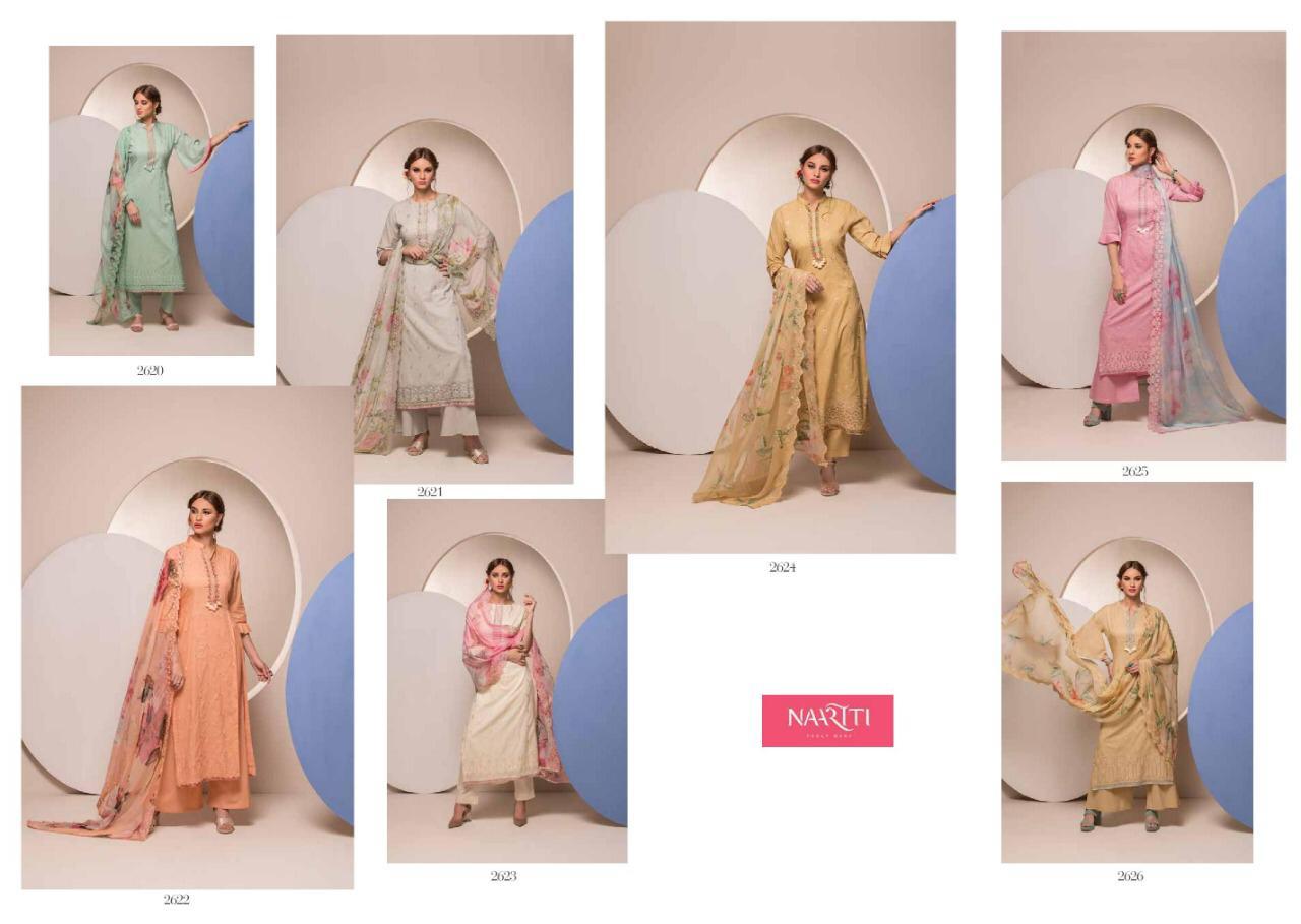 Fariha By Naariti 2620 To 2626 Series Beautiful Stylish Fancy Colorful Casual Wear & Ethnic Wear Superior Cotton With Elegant Embroidery Dresses At Wholesale Price