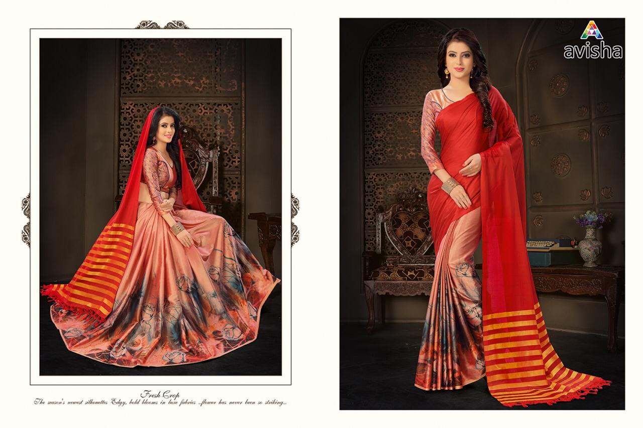 Fashion By Avisha 01 To 04 Series Indian Beautiful Traditional Wear Collection Colorful Stylish Fancy Party Wear & Occasional Wear Handloom Cotton Soft Silk With Digital Printed Sarees At Wholesale Price