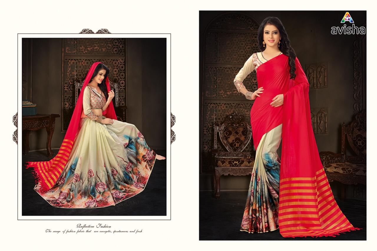 Fashion By Avisha 01 To 04 Series Indian Beautiful Traditional Wear Collection Colorful Stylish Fancy Party Wear & Occasional Wear Handloom Cotton Soft Silk With Digital Printed Sarees At Wholesale Price