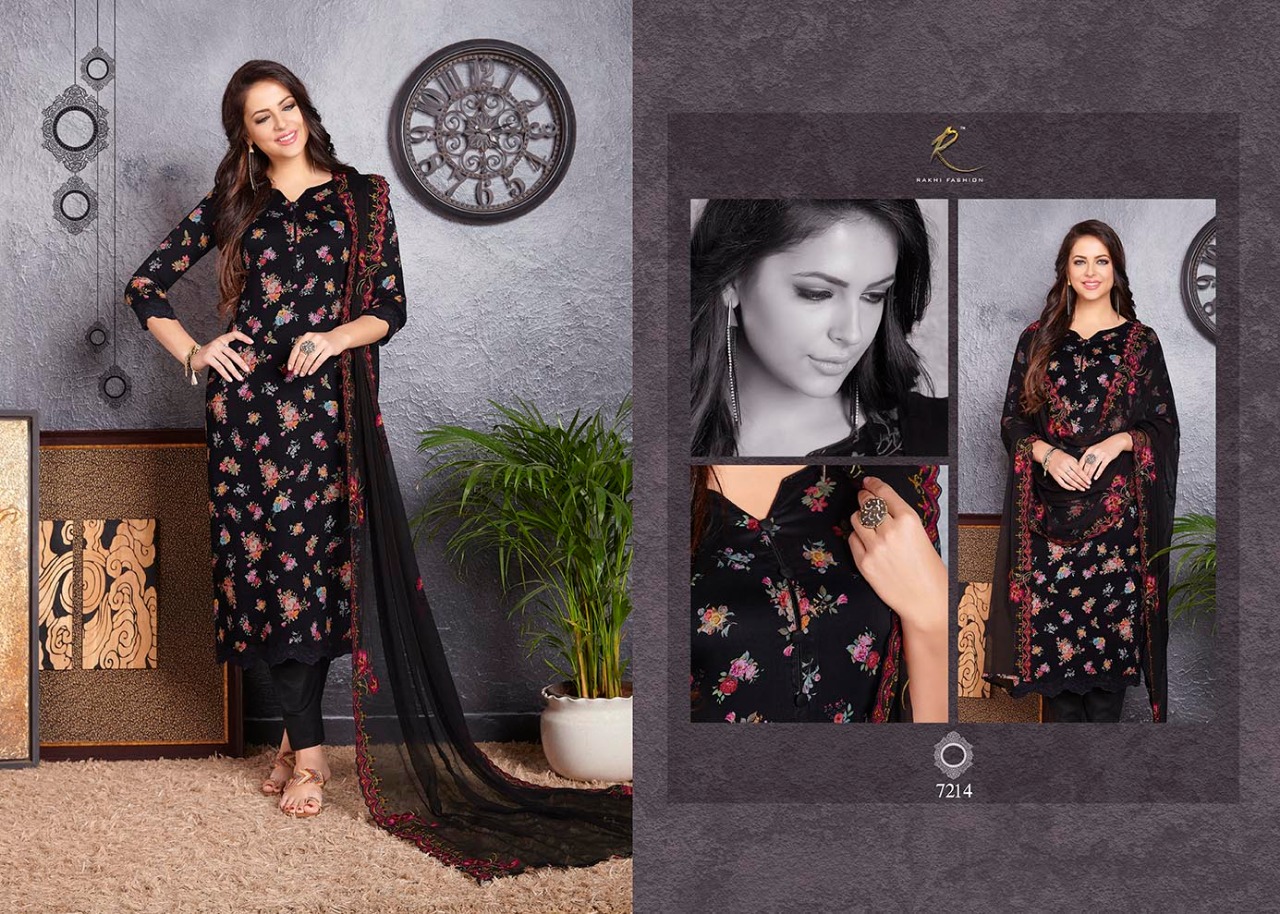 Fashion Delight By Rakhi Fashion 7207 To 7214 Series Beautiful Suits Collection Beautiful Stylish Fancy Colorful Casual Wear & Ethnic Wear Glace Cotton Dresses At Wholesale Price