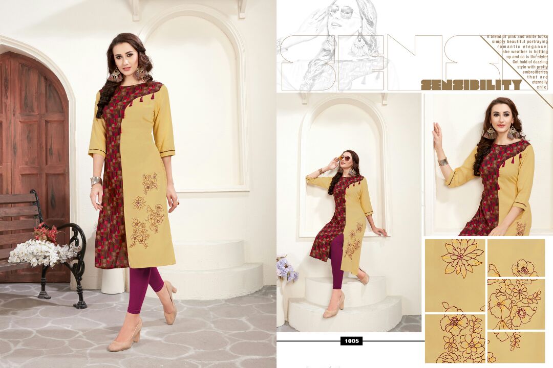 Fashion Grace By Veera Tex 1001 To 1006 Series Stylish Colorful Fancy Beautiful Party Wear & Ethnic Wear Rayon Printed Kurtis At Wholesale Price