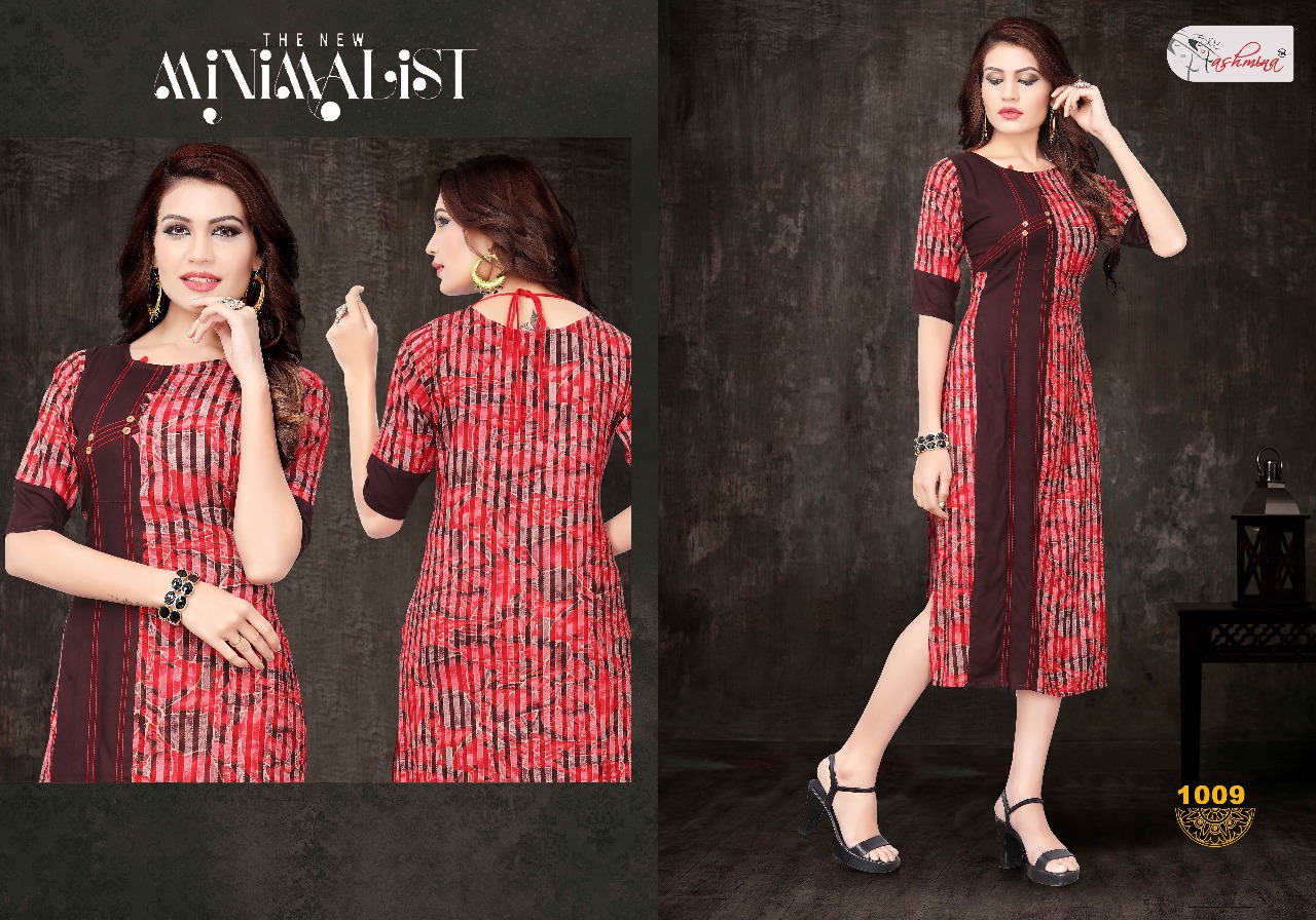 Fashmina Vol-1 By Fashmina 1001 To 1010 Series Beautiful Stylish Fancy Colorful Casual Wear & Ethnic Wear Rayon Printed Kurtis At Wholesale Price