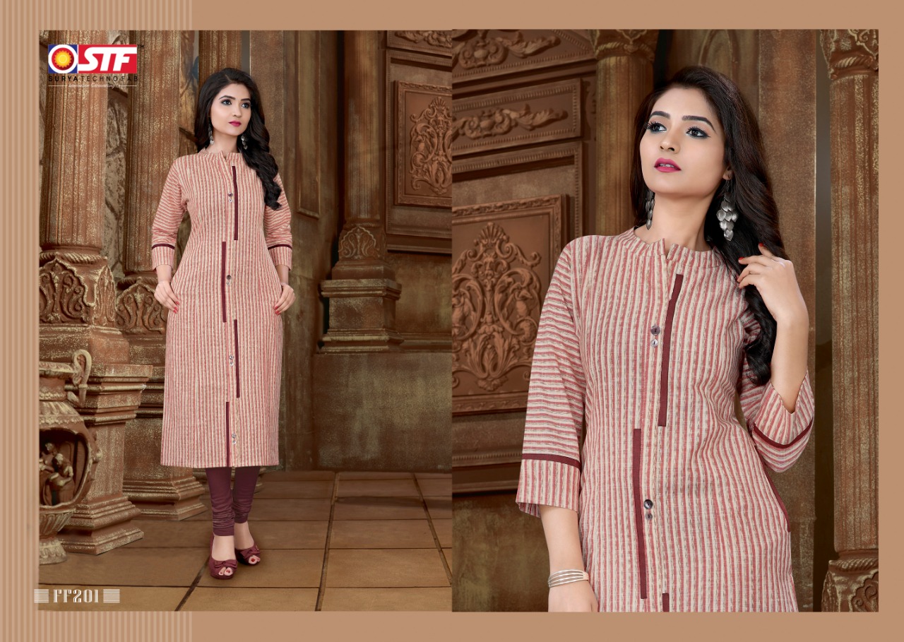 Feel Fresh By Surya Techno Fab 201 To 208 Series Stylish Fancy Colorful Collection Casual Wear & Ethnic Wear South Cotton Printed Kurtis At Wholesale Price