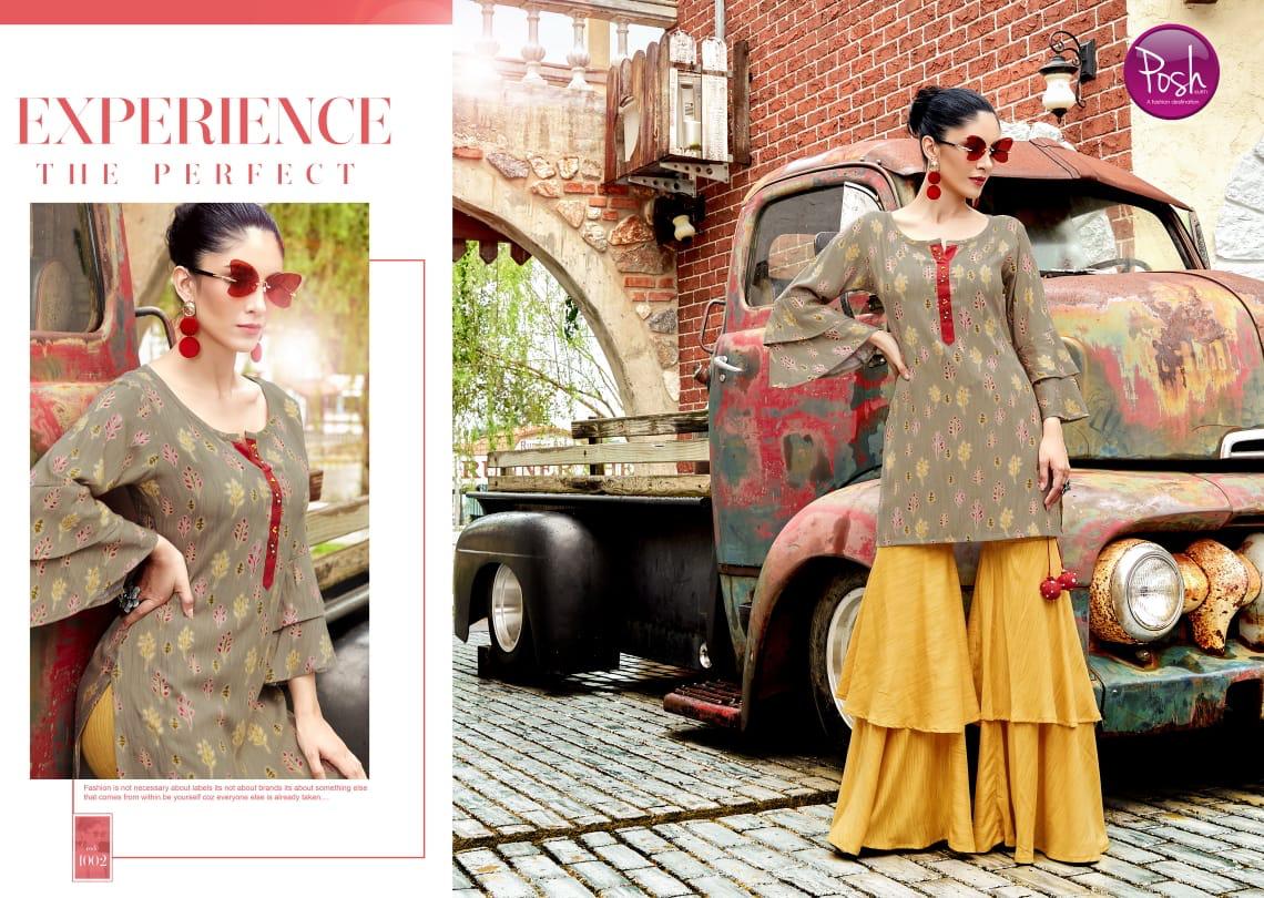 Femina By Posh 1001 To 1005 Series Beautiful Stylish Fancy Colorful Casual Wear & Ethnic Wear & Ready To Wear Fancy Kurtis At Wholesale Price