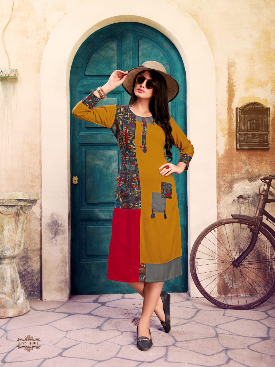 Feny By Banwery Fashion 1001 To 1006 Series Beautiful Stylish Fancy Colorful Ready To Wear & Casual Wear & Ethnic Wear Heavy Rayon Printed Kurtis At Wholesale Price