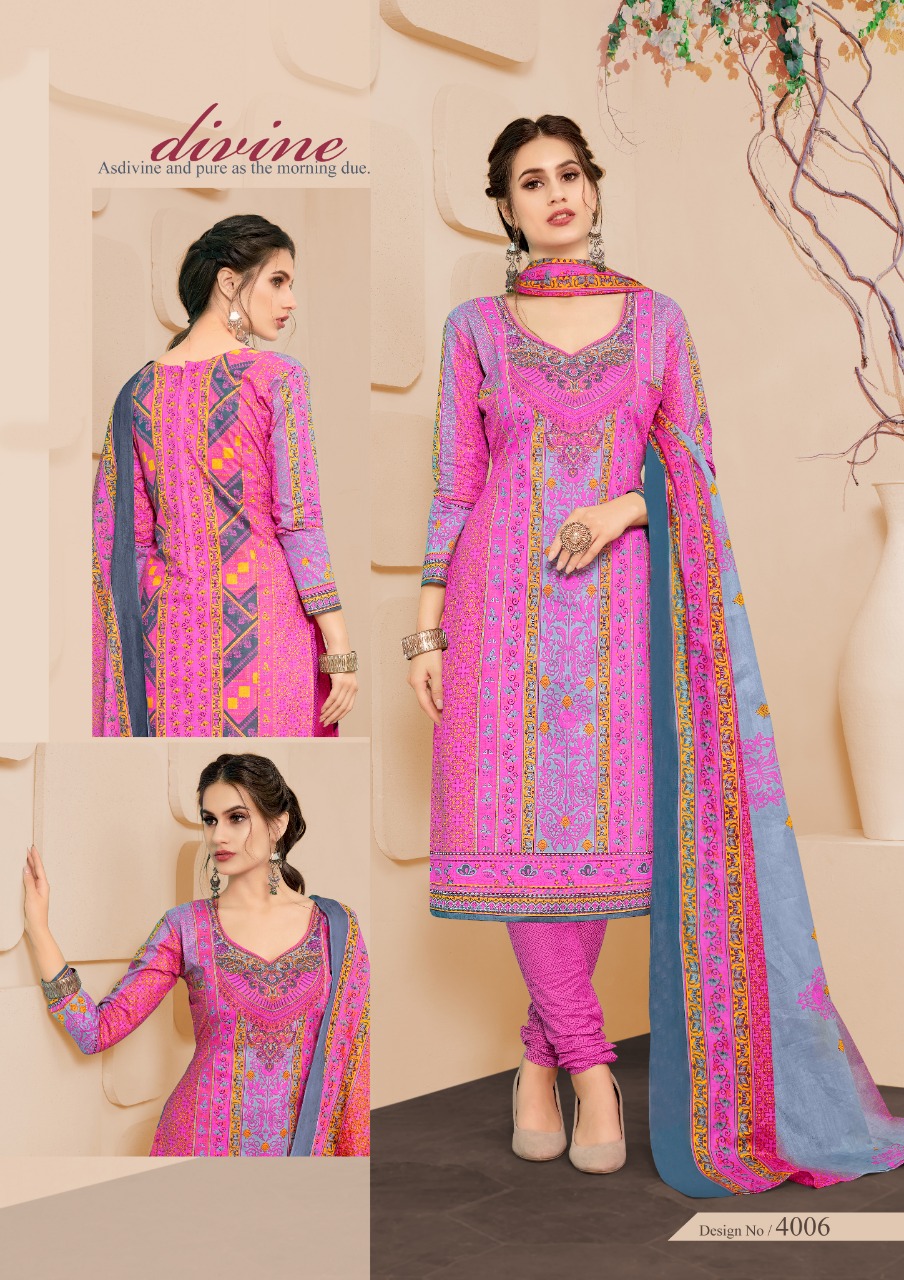 Firdous Vol-4 By Slt 4001 To 4010 Series Beautiful Suits Stylish Fancy Colorful Casual Wear & Ethnic Wear Cotton Printed Dresses At Wholesale Price