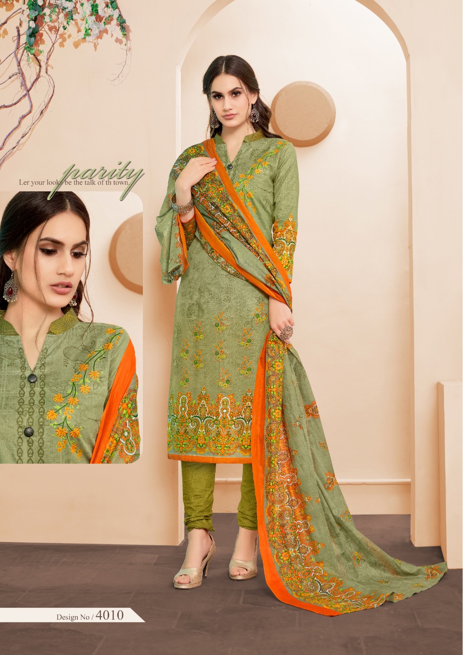 Firdous Vol-4 By Slt 4001 To 4010 Series Beautiful Suits Stylish Fancy Colorful Casual Wear & Ethnic Wear Cotton Printed Dresses At Wholesale Price