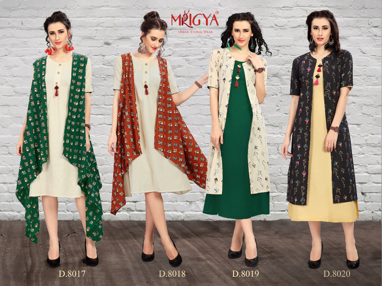 Flaunt Vol-2 By Mrigya 8013 To 8020 Series Beautiful Stylish Fancy Colorful Casual Wear & Ethnic Wear Rayon Printed Kurtis At Wholesale Price