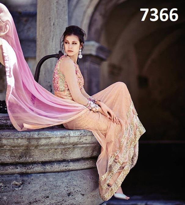 Floral Hit Designs By Jinaam Dresses Beautiful Stylish Designer Printed And Embroidered Party Wear Occasional Wear Velvet/net Dresses At Wholesale Price