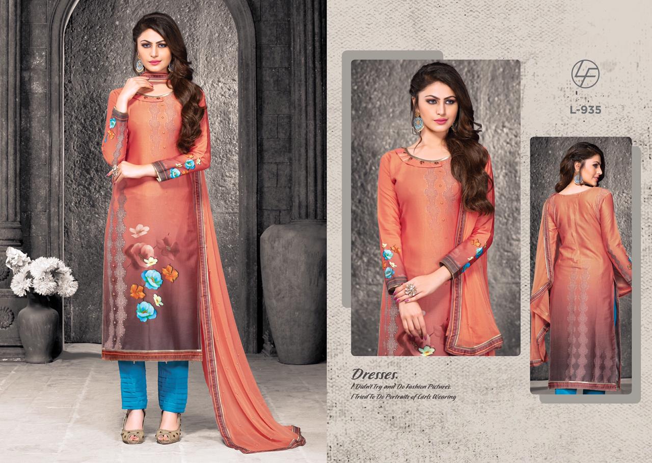 Florance By Linking Fashion 933 To 938 Series Beautiful Patiyala Suits Colorful Stylish Fancy Casual Wear & Ethnic Wear Jam Cotton Digital Printed Dresses At Wholesale Price