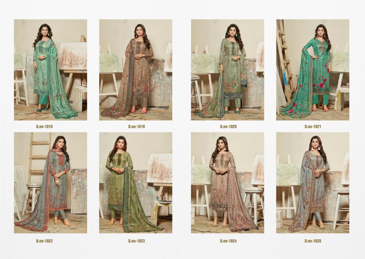 Floranja By Rani Exports 1018 To 1025 Series Beautiful Suits Collection Beautiful Stylish Fancy Colorful Casual Wear & Ethnic Wear Dolla Cotton Silk Dresses At Wholesale Price