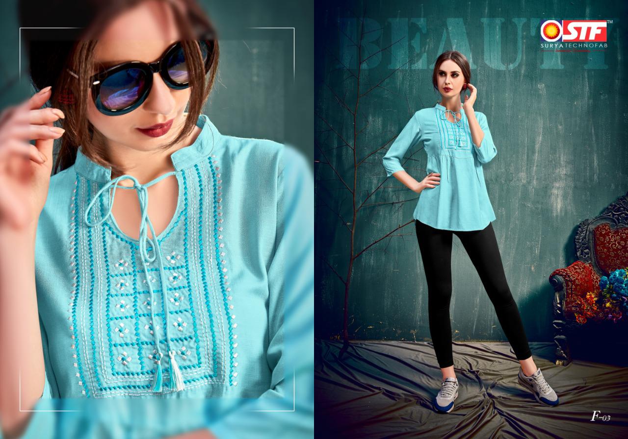 Florence Vol-20 By Surya Techno Fab 01 To 09 Series Beautiful Colorful Stylish Fancy Casual Wear & Ethnic Wear & Ready To Wear Rayon Slub Printed Kurtis At Wholesale Price