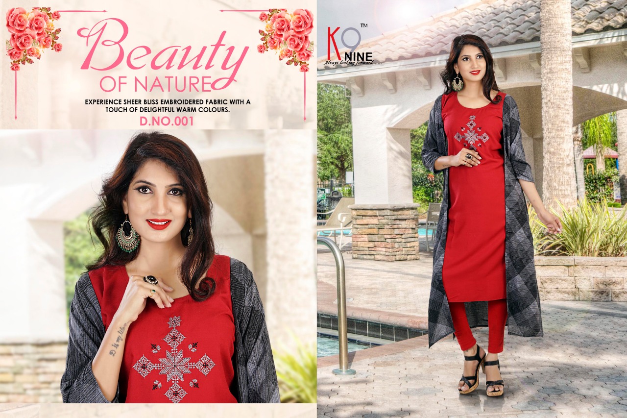 Forever By Knine 001 To 006 Series Beautiful Colorful Stylish Fancy Casual Wear & Ethnic Wear & Ready To Wear Rayon Kurtis At Wholesale Price