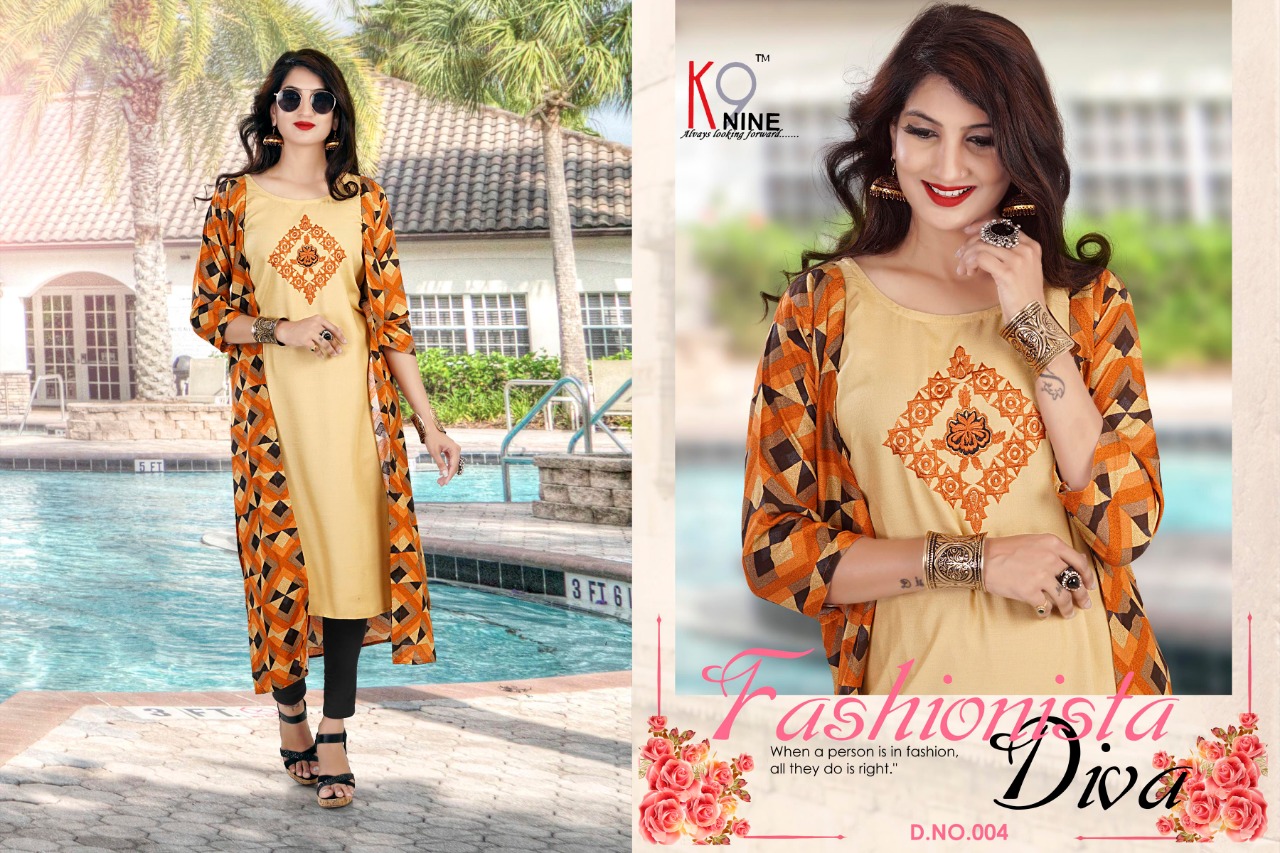 Forever By Knine 001 To 006 Series Beautiful Colorful Stylish Fancy Casual Wear & Ethnic Wear & Ready To Wear Rayon Kurtis At Wholesale Price