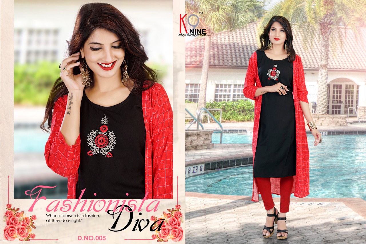Forever By Knine 001 To 006 Series Beautiful Colorful Stylish Fancy Casual Wear & Ethnic Wear & Ready To Wear Rayon Kurtis At Wholesale Price