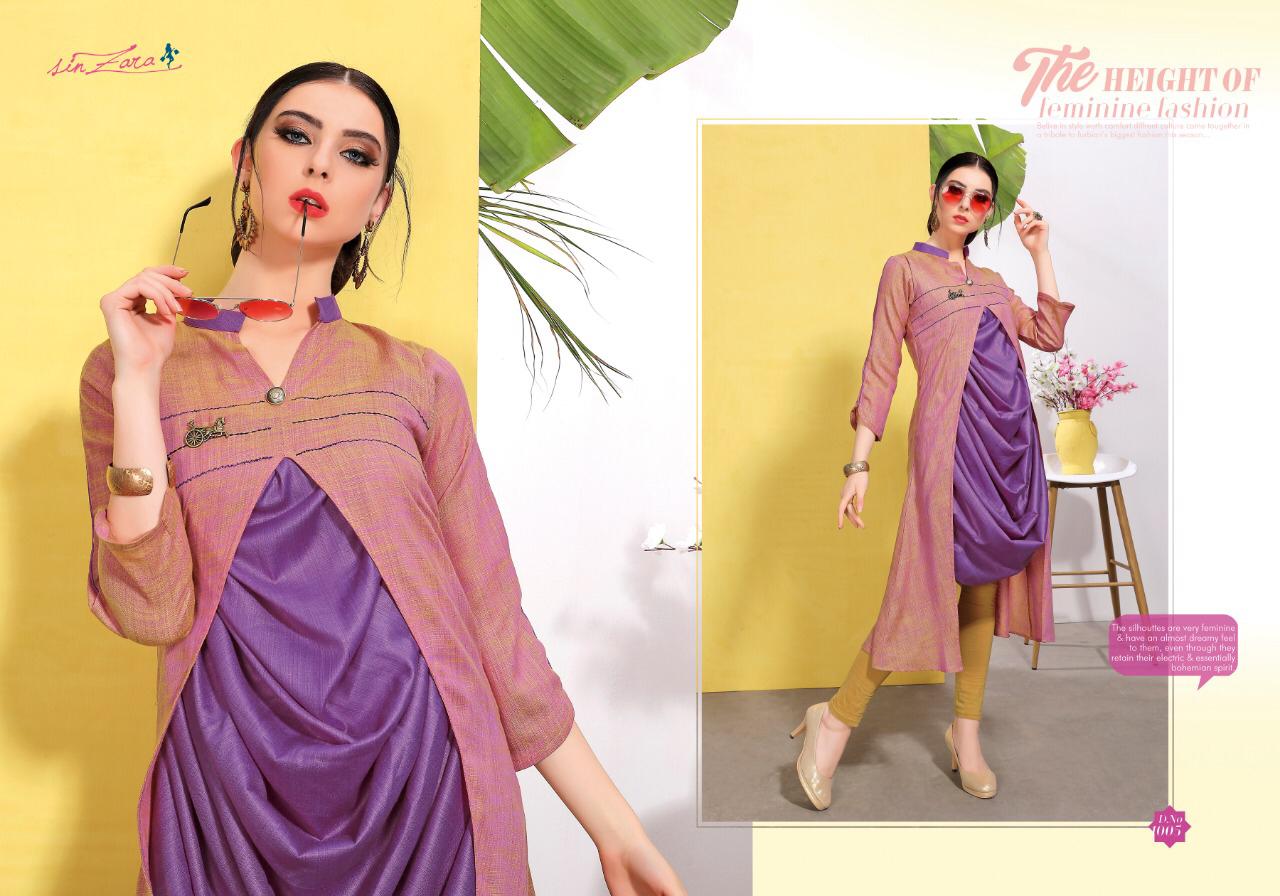 Funky Town By Sin Zara 1001 To 1008 Series Designer Beautiful Stylish Colorful Fancy Ready To Wear & Casual Wear & Ethnic Wear Cotton Kurtis At Wholesale Price