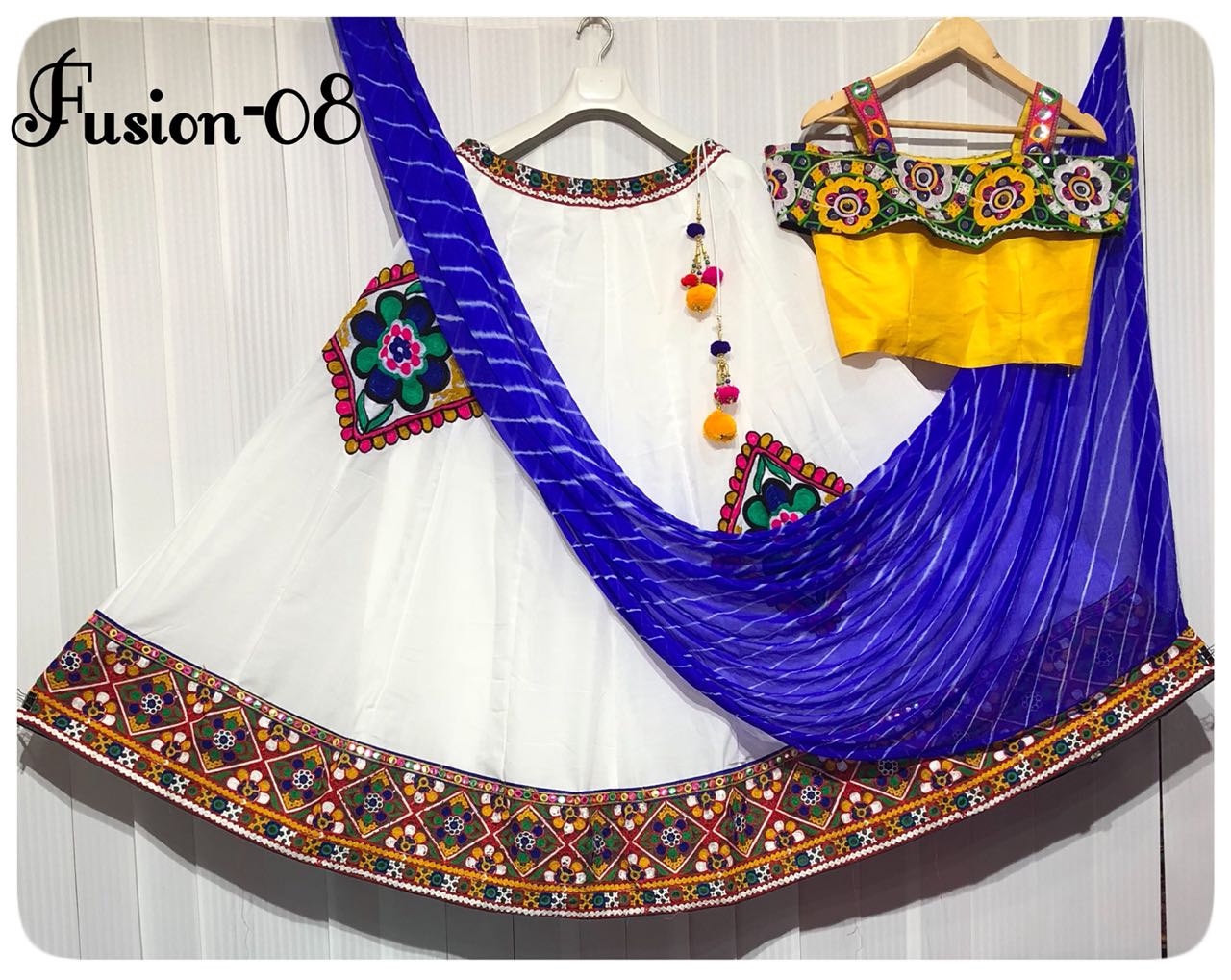 Fusion Vol-08 By Fashid Wholesale 08-a & 08-d Series Designer Beautiful Navratri Collection Occasional Wear & Party Wear Pure Muslin Silk Embroidered Lehengas At Wholesale Price