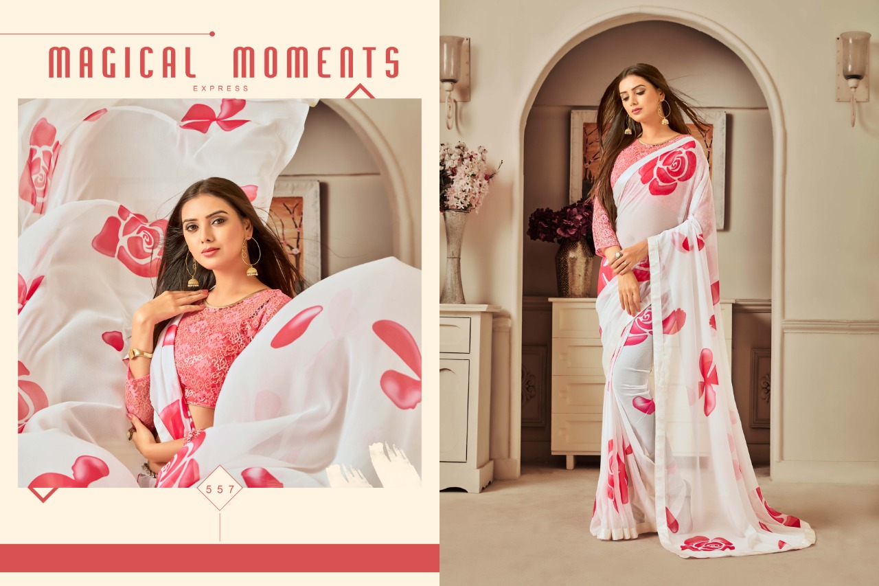 Fusion By Fashid Wholesale 551 To 560 Series Indian Traditional Wear Collection Beautiful Stylish Fancy Colorful Party Wear & Occasional Wear Net/chiffon/georgette Embroidered Sarees At Wholesale Price