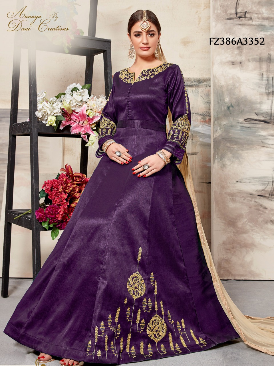 Fz Vol-386 By Fashid Wholesale 3352 To 3355 Series Beautiful Suits Stylish Fancy Colorful Party Wear & Occasional Wear Satin Georgette Embroidered Dresses At Wholesale Price