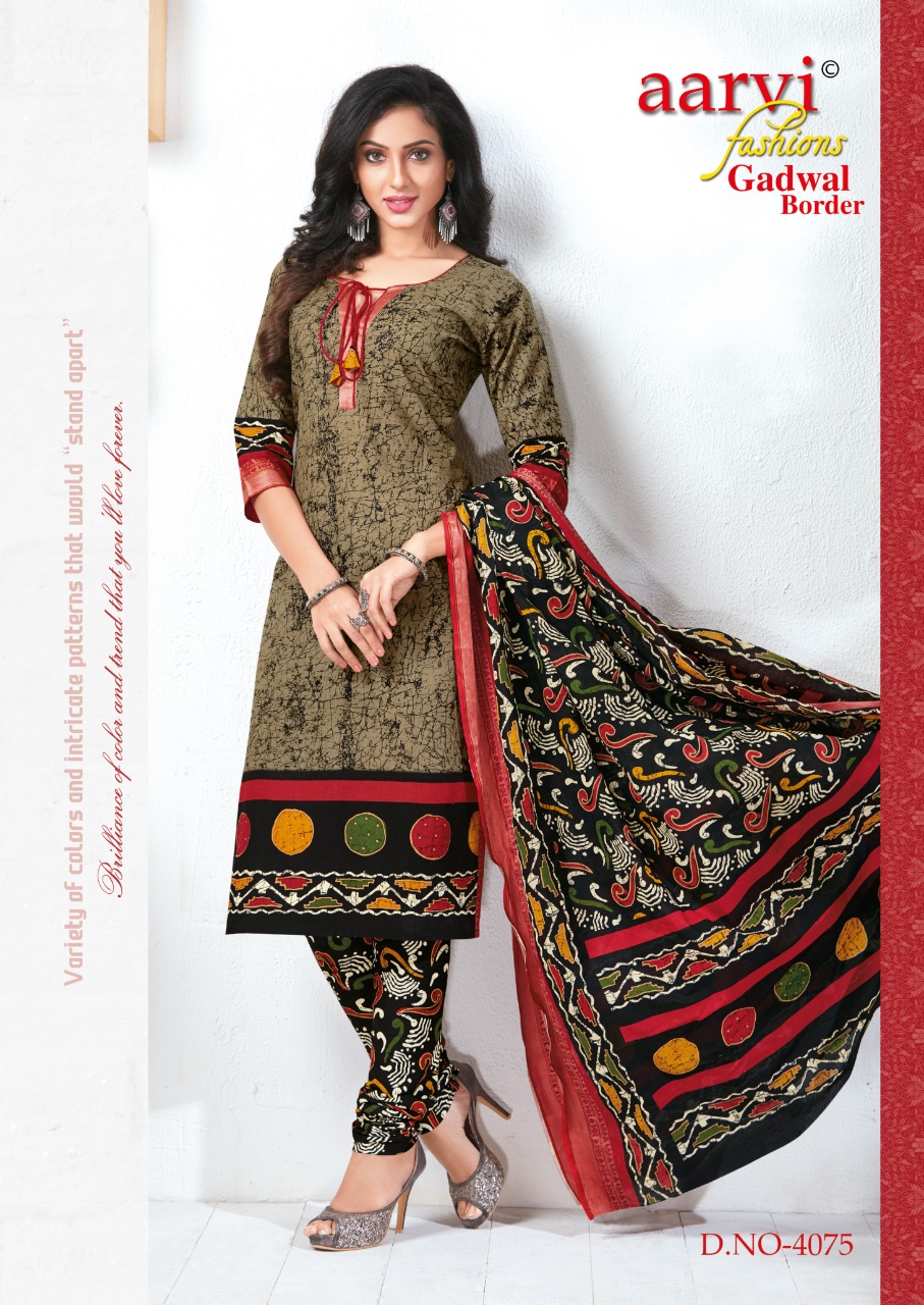 Gadwal Border Vol-3 By Aarvi Fashion 4071 To 4816 Series Indian Traditional Wear Collection Beautiful Stylish Fancy Colorful Party Wear & Occasional Wear Cotton Printed Dress At Wholesale Price