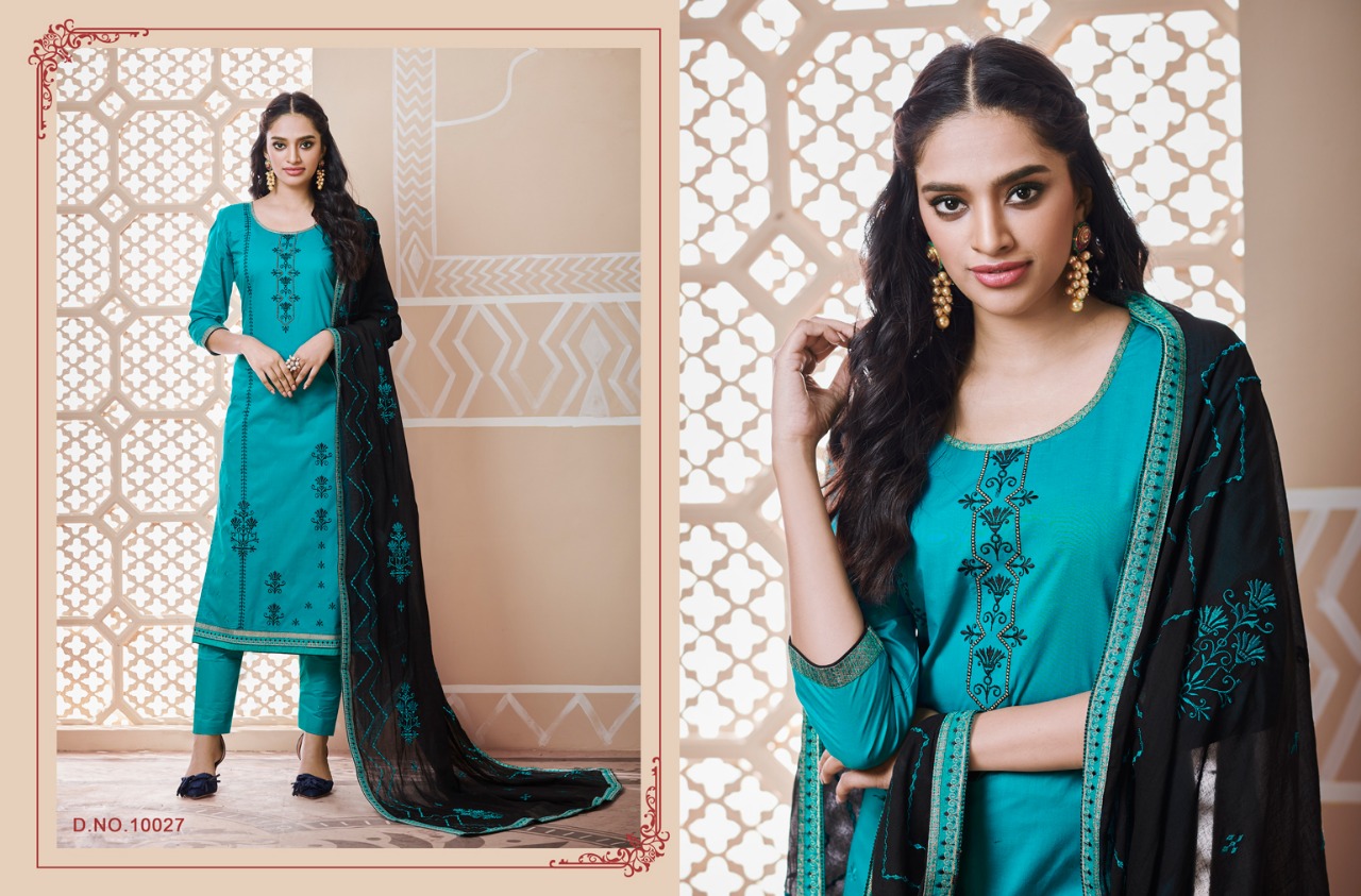 Gehana By Ramaiya 10021 To 10028 Series Designer Festive Suits Collection Beautiful Stylish Fancy Colorful Party Wear & Occasional Wear Pure Cotton With Work Dresses At Wholesale Price