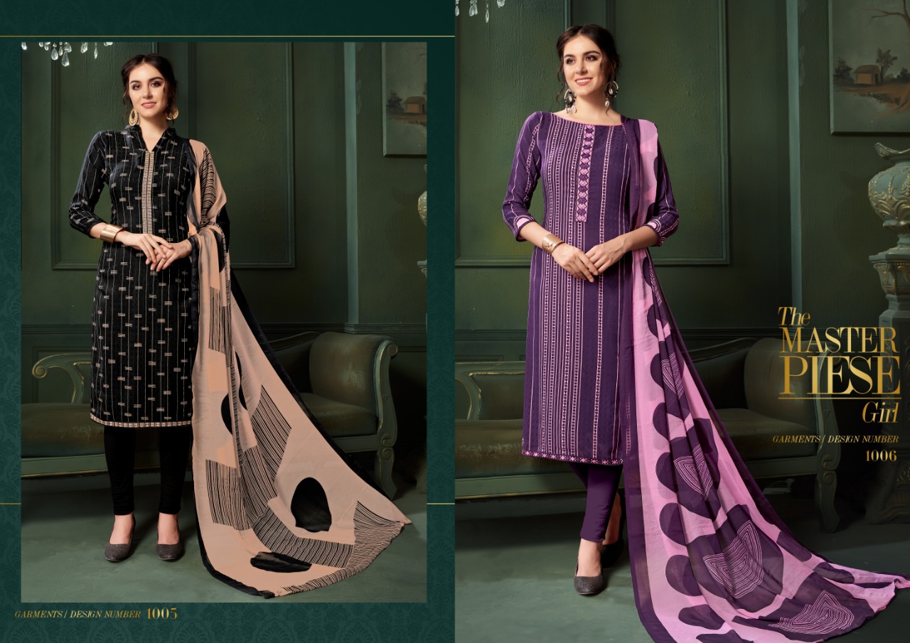 Glamour By Ritu International 1001 To 1010 Series Beautiful Winter Collection Suits Stylish Fancy Colorful Casual Wear & Ethnic Wear Pure Pashmina Dresses At Wholesale Price