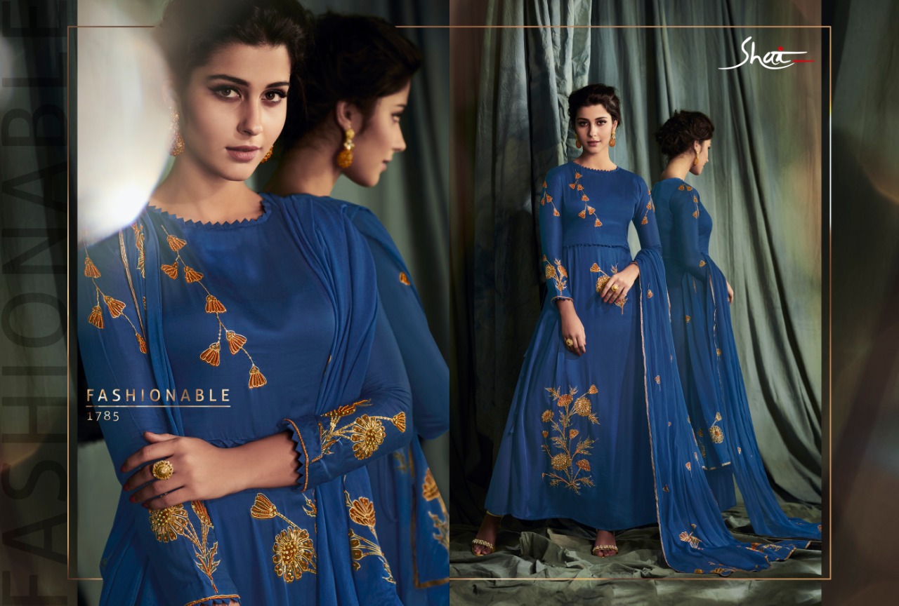 Gleam By Shai 1781 To 1788 Series Designer Festive Suits Collection Beautiful Stylish Fancy Colorful Party Wear & Occasional Wear Pure Modal Satin Dresses At Wholesale Price