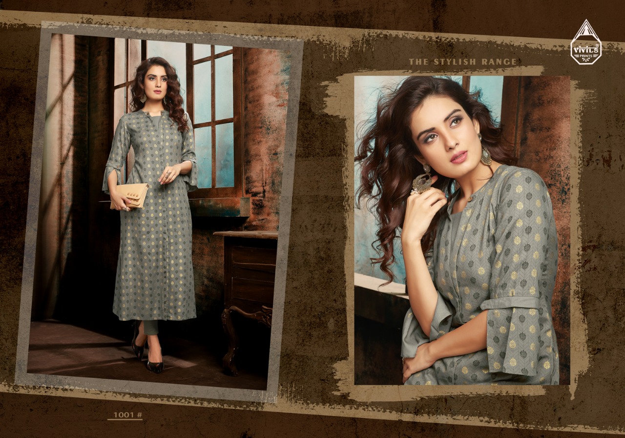 Gold By Vivils Print 1001 To 1006 Beautiful Stylish Colorful Fancy Party Wear & Ethnic Wear & Ready To Wear Rayon Printed Kurtis Kurtis At Wholesale Price