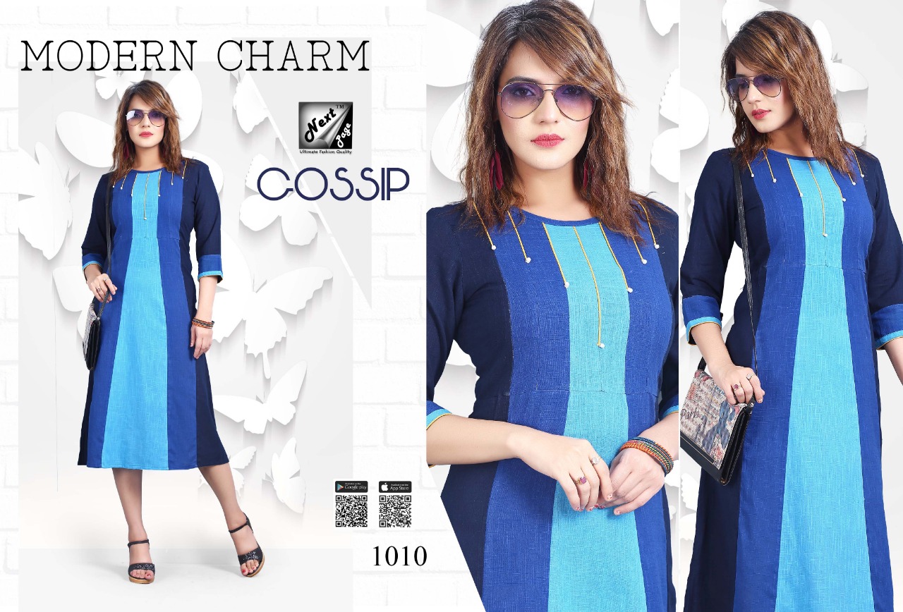 Gossip By Next Page 1001 To 1010 Series Beautiful Colorful Stylish Fancy Casual Wear & Ethnic Wear & Ready To Wear Heavy Cotton Printed Kurtis At Wholesale Price