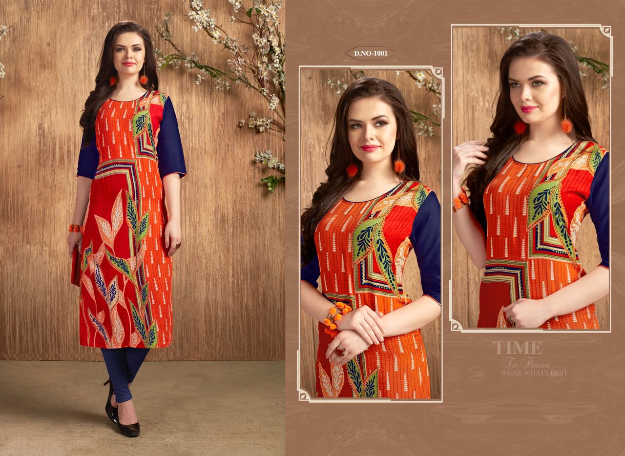 Grace Vol-7 By Amaaya Garments 1001 To 1008 Series Beautiful Stylish Fancy Colorful Casual Wear & Ethnic Wear Rayon Printed Kurtis At Wholesale Price