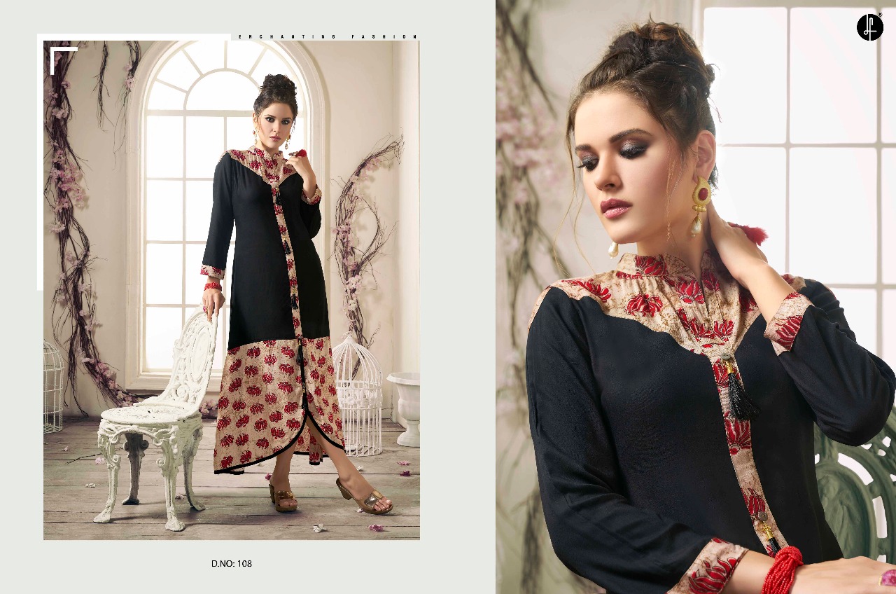 Grace By Leo Fashion 101 To 109 Series Designer Stylish Fancy Colorful Beautiful Party Wear & Ethnic Wear Rayon Cotton Printed Kurtis At Wholesale Price
