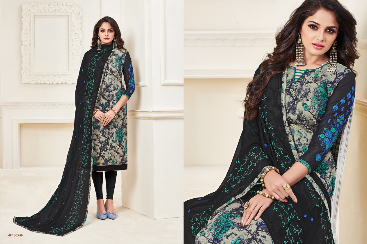 Green Cill Vol-3 By Ravi Creation 1301 To 1310 Series Beautiful Suits Stylish Fancy Colorful Casual Wear & Ethnic Wear Satin Printed Dresses At Wholesale Price