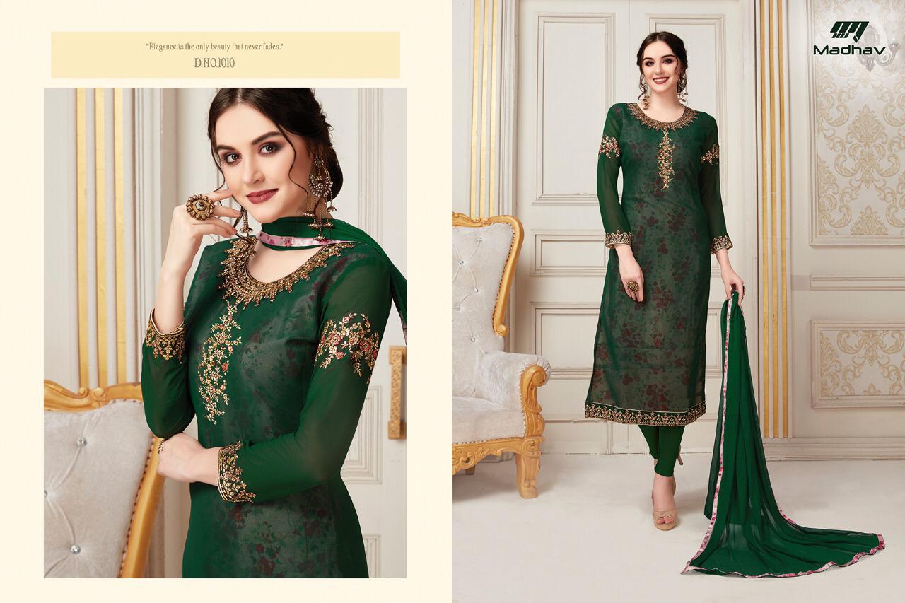 Sale Gujarish Vol-2 By Madhav International 1001 To 1008 Series Beautiful Suits Stylish Fancy Colorful Party Wear & Occasional Wear Collection Faux Georgette Dresses At Wholesale Price