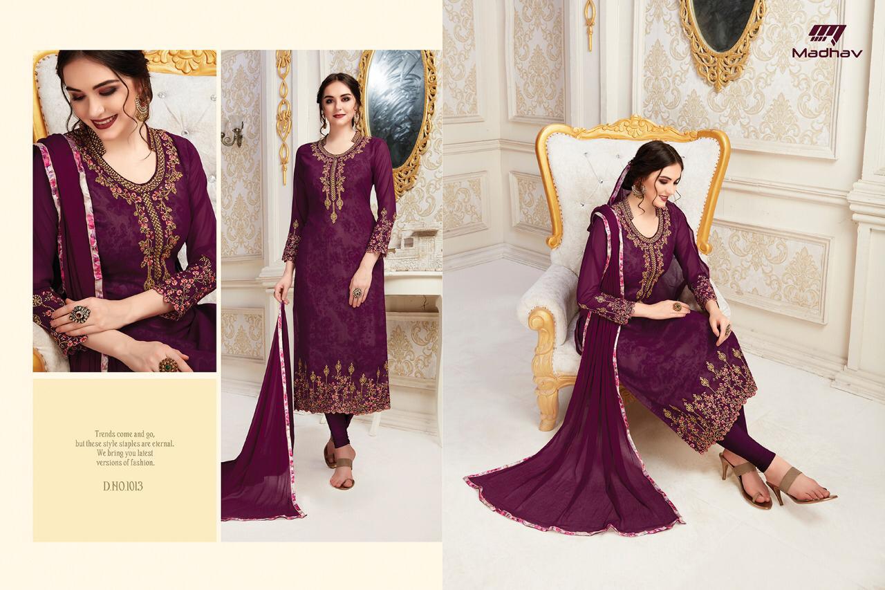 Sale Gujarish Vol-2 By Madhav International 1001 To 1008 Series Beautiful Suits Stylish Fancy Colorful Party Wear & Occasional Wear Collection Faux Georgette Dresses At Wholesale Price