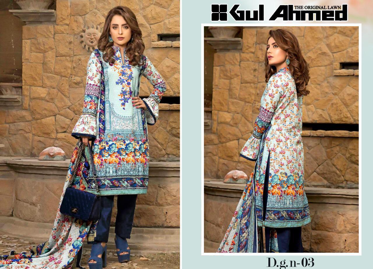 Gul Ahmed Vol-1 By Fashid Wholesale 01 To 10 Series Beautiful Pakistani Suits Stylish Fancy Colorful Party Wear & Ethnic Wear Pure Lawn Printed Dresses At Wholesale Price