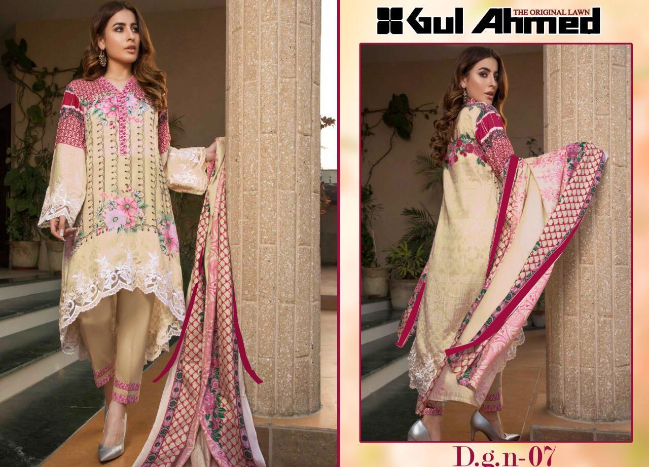 Gul Ahmed Vol-1 By Fashid Wholesale 01 To 10 Series Beautiful Pakistani Suits Stylish Fancy Colorful Party Wear & Ethnic Wear Pure Lawn Printed Dresses At Wholesale Price