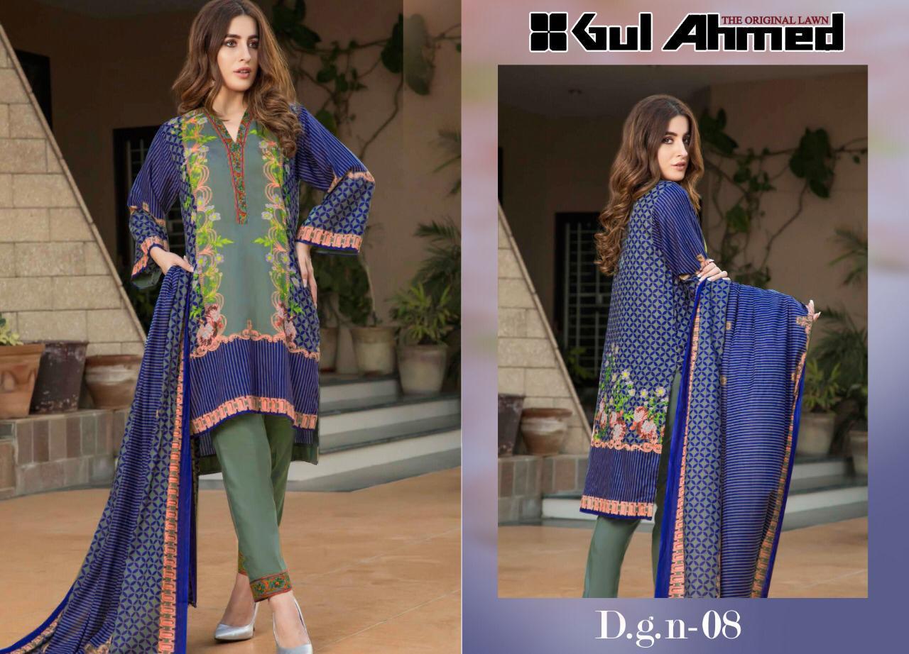 Gul Ahmed Vol-1 By Fashid Wholesale 01 To 10 Series Beautiful Pakistani Suits Stylish Fancy Colorful Party Wear & Ethnic Wear Pure Lawn Printed Dresses At Wholesale Price